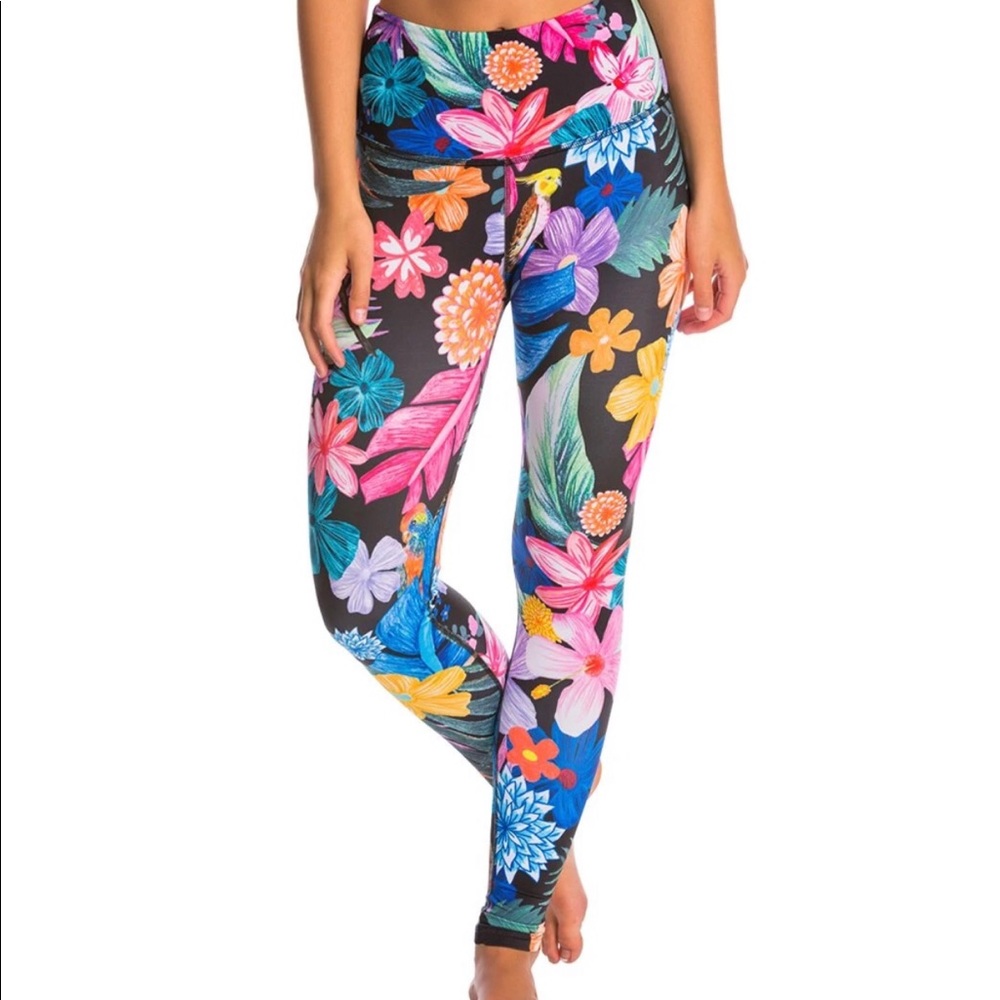 Beyond Yoga Tropical Print Pant - Small